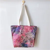 Psychedelic Pattern Tote Bag With Zip