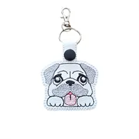 Pug Kawaii Dog Keyring