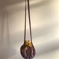 Purple And Yellow Checkerboard Bag