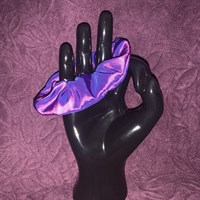 Purple & Pink Two Tone Satin Scrunchie