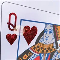Queen of Hearts Red Foiled Print photo1