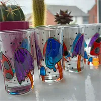 Quirky Mushroom Shot Glasses Pair 4