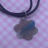 Rainbow blue sky Shimmer necklace gallery shot 1