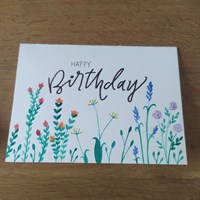 Rainbow Meadow Birthday Card