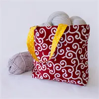 Red Mini Tote Bag | Japanese Design 1 gallery shot 8