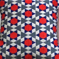Red, White, Blue And Grey Cushion 2