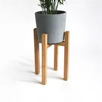 Reversible Slim Oak Plant Stand gallery shot 15