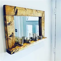 Rustic Bathroom mirror 2