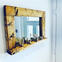 Rustic Bathroom mirror 5 gallery shot 6