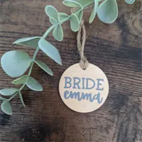 Rustic Bride Hanger Tag