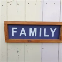 Rustic handmade Family sign 1