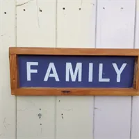 Rustic handmade Family sign 1 gallery shot 7