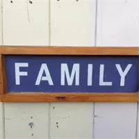 Rustic handmade Family sign 2 gallery shot 12