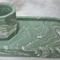 Sage green accessory try and pot set