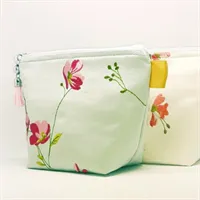 Embroidered Satin Make-up Bag