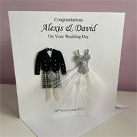 Scottish Wedding Card Couple Personalise 3