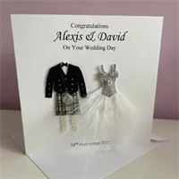 Scottish Wedding Card Couple Personalise 3 gallery shot 14