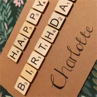 Scrabble Birthday Card 2