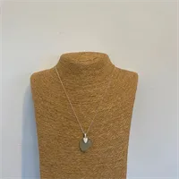 Sea Glass And Silver Necklace (689)