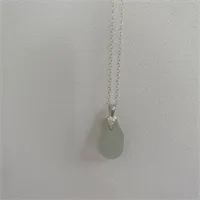 Sea Glass And Silver Necklace (806)