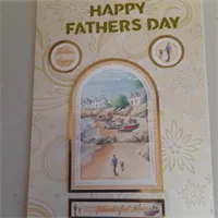 Seaside hand made Fathers day card. 1 gallery shot 11