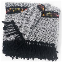 Shades of grey luxury throw