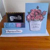 Side Fold Happy New Home With Roses Card