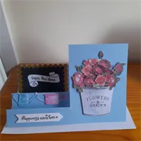 Side fold Happy New Home with Roses card 4 gallery shot 1