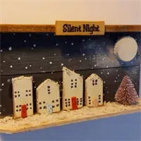 Silent night handmade reclaimed recycled 3