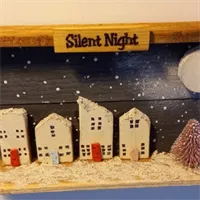 Silent night handmade reclaimed recycled 5