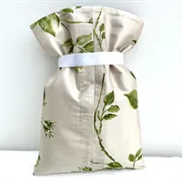Silk Gift Bag with White Printed Roses Back 4