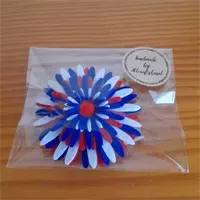 Single Felt Flower Hair Alligator clip. 11