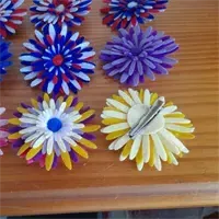 Single Felt Flower Hair Alligator clip. 12