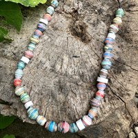 Sky Bead Necklace In Pastel Colours
