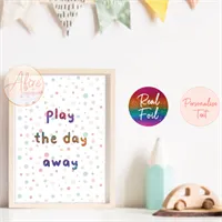 Spotty Play the Day Away Foil Print