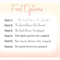 Font options