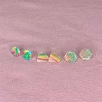 Spring fling stud trio rainbow gem