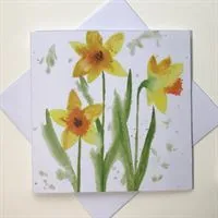 Daffodil Greetings Card