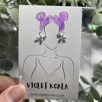 Violet Koala Earrings