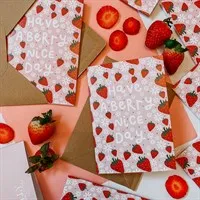 Strawberry Greeting Card Berry Nice Day
