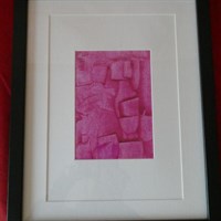 Study in Pink; acrylic on canvas board