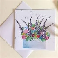 Delphinium Greetings Card