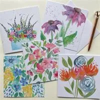 Summer Flowers Greetings Cards Pack
