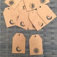 Sun and Moon Mini Gift Tags All 12 Tags