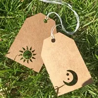 Sun And Moon Mini Gift Tags (12 Tag Set)