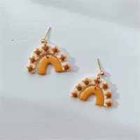 Sunflower Double Arch Earrings 1 gallery shot 13