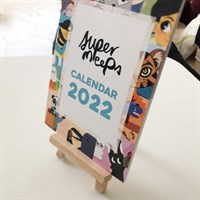 Supermeeps Calendar 2022 - Mini Easel display option