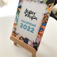 Supermeeps Calendar 2022 - Large Easel display option