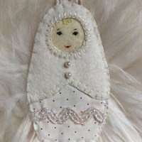 Sweet Pea Angel Cot Pendant