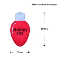 Teacher Christmas Lightbulb Ornament 2